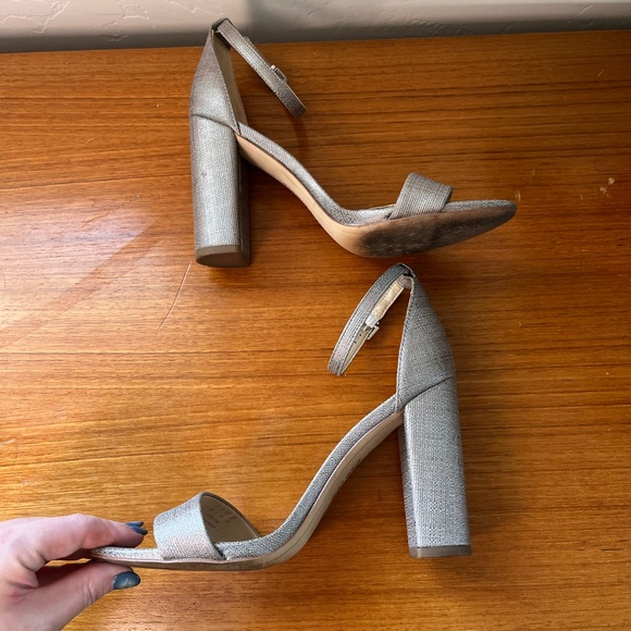 Sam Edelman Yaro Silver Block Heel 8 - Picture 8 of 12